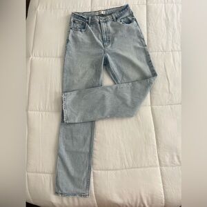 Abercrombie and fitch the 90s slim straight high rise denim
